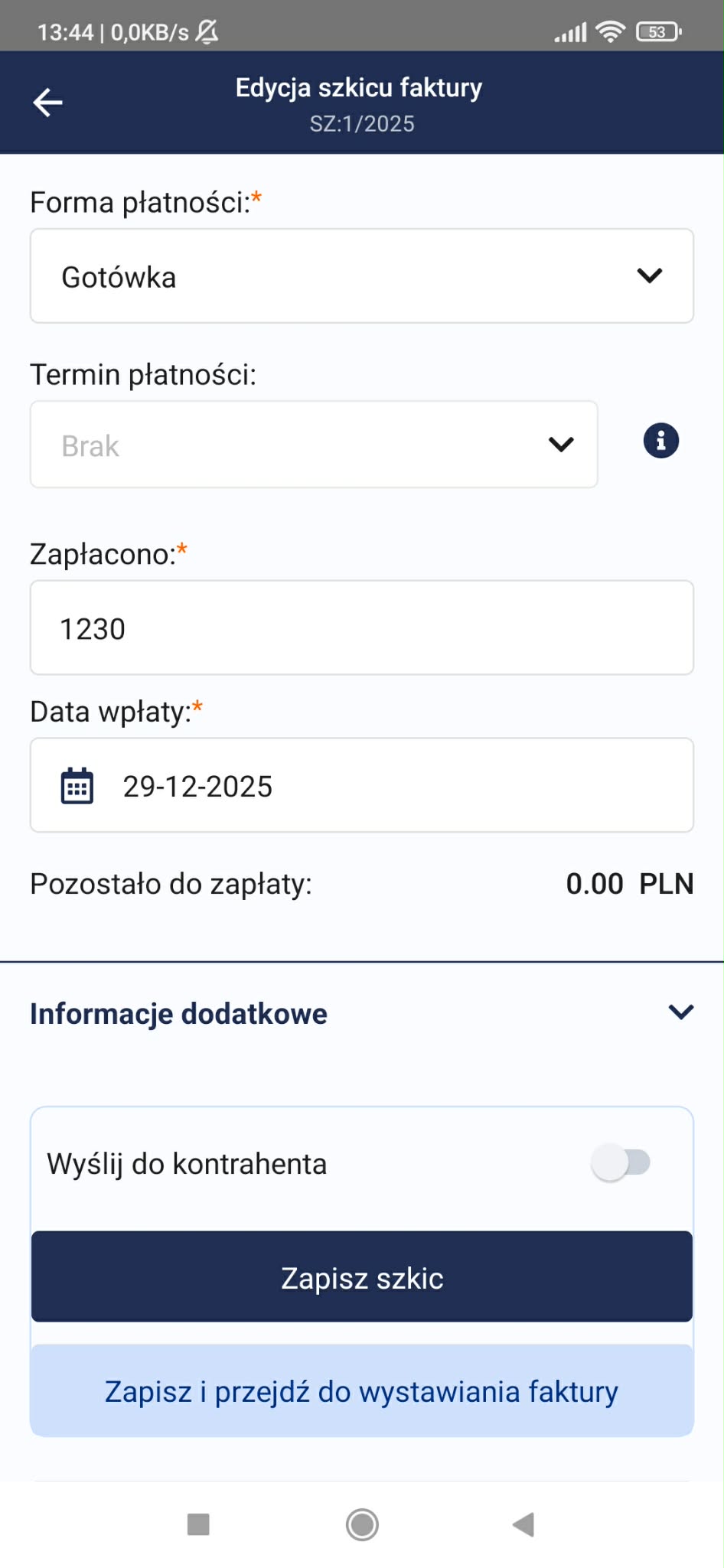 Edycja szkicu 2