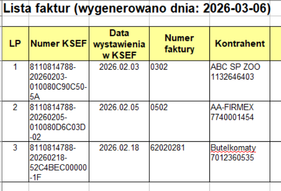 Instrukcja pobierania Excel